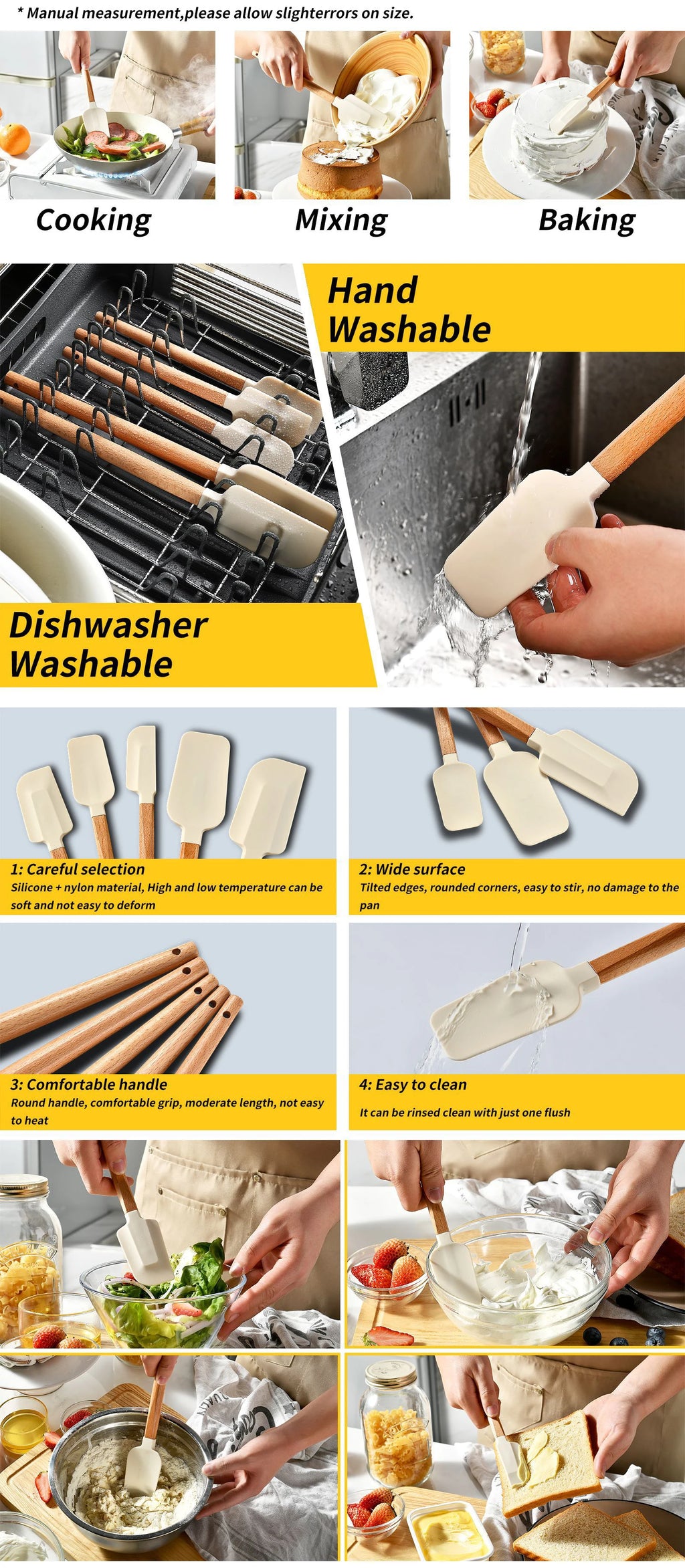 La Spatule Truffe & Cie — Manche bois et tête silicone