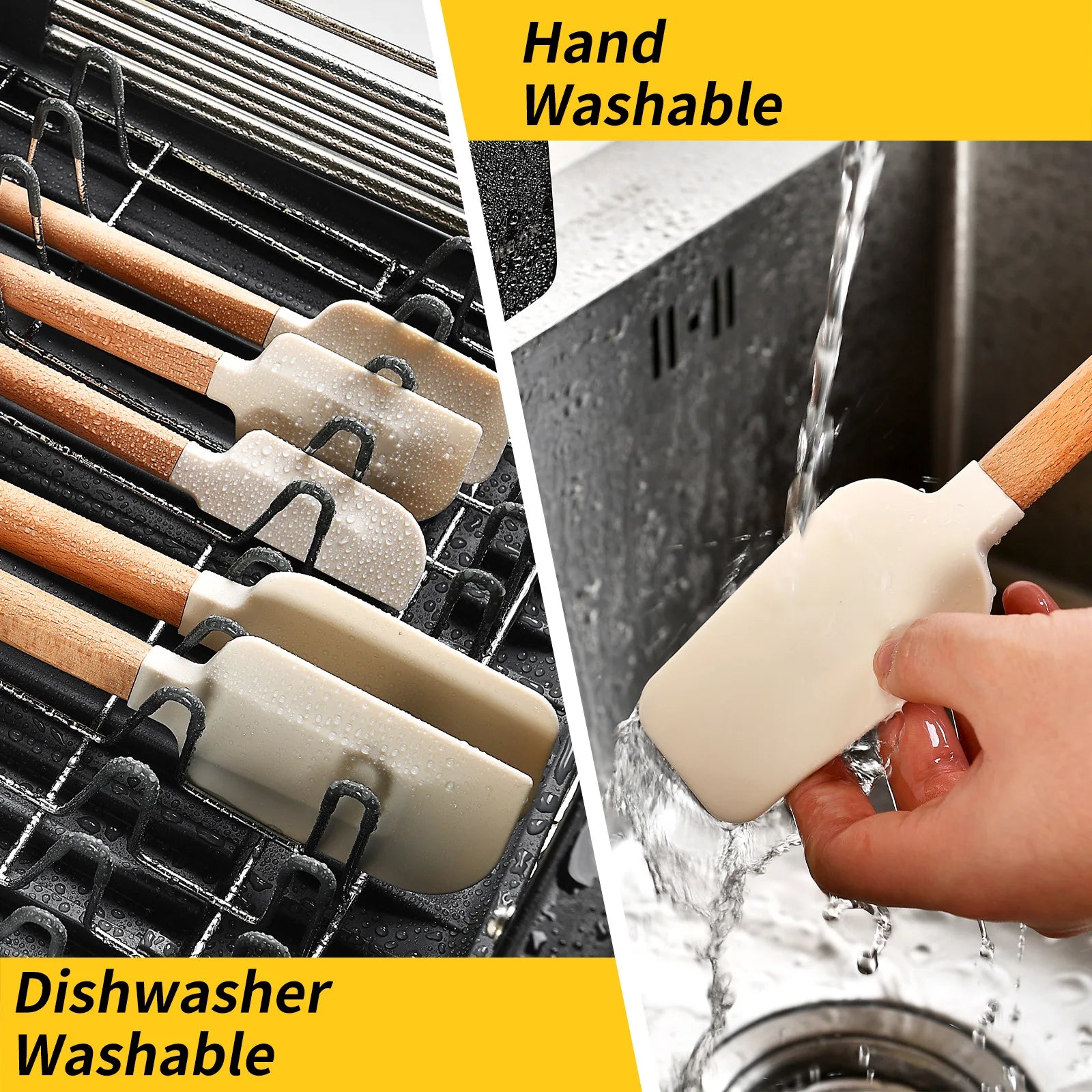 La Spatule Truffe & Cie — Manche bois et tête silicone
