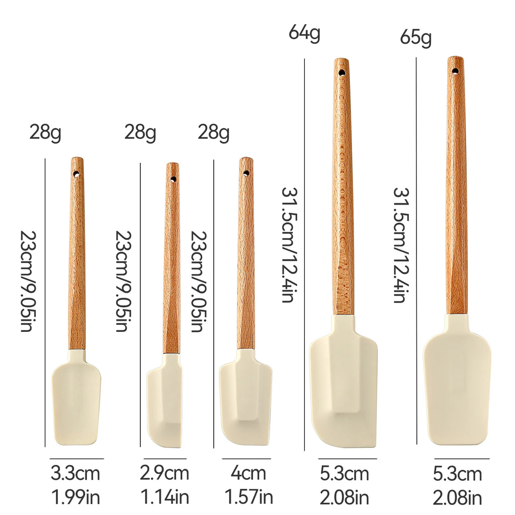 La Spatule Truffe & Cie — Manche bois et tête silicone