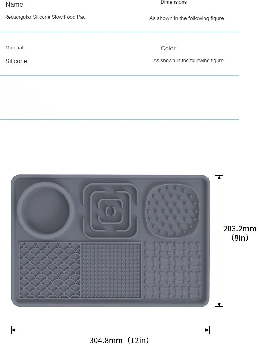 Le Gourmand — Tapis de léchage XXL anti-glouton pour grand chien
