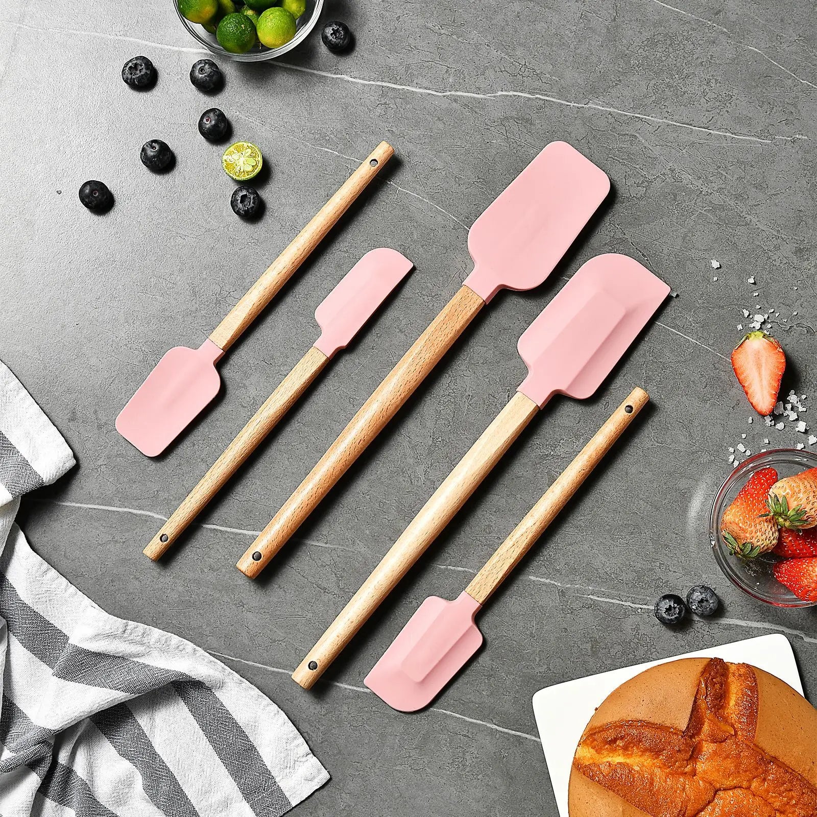 La Spatule Truffe & Cie — Manche bois et tête silicone