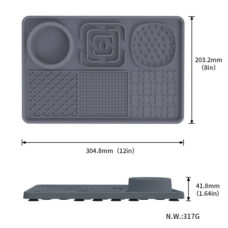 Le Gourmand — Tapis de léchage XXL anti-glouton pour grand chien